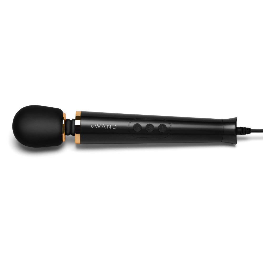 Le Wand Powerful Petite Plug-In Wand Vibrator - Black