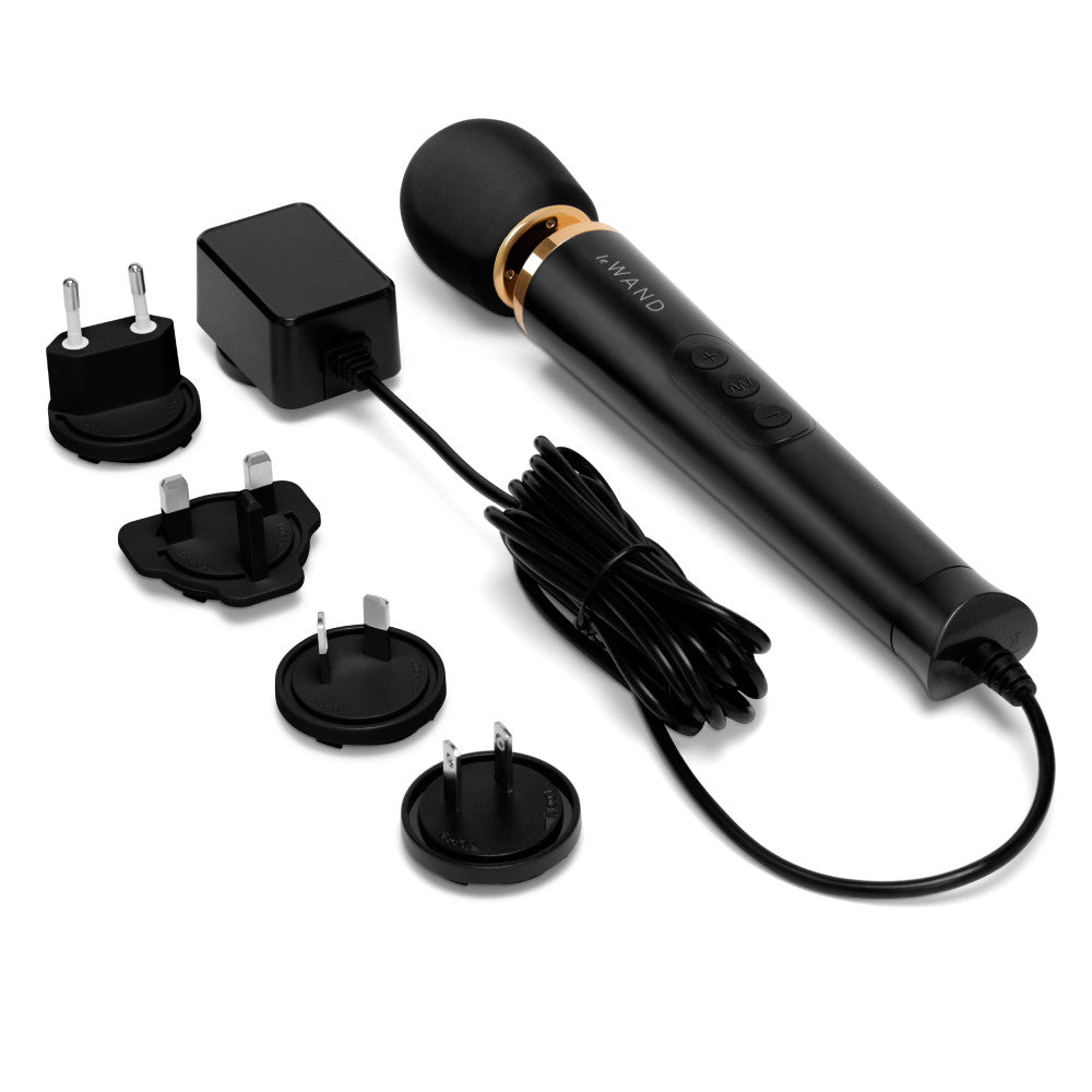 Le Wand Powerful Petite Plug-In Wand Vibrator - Black