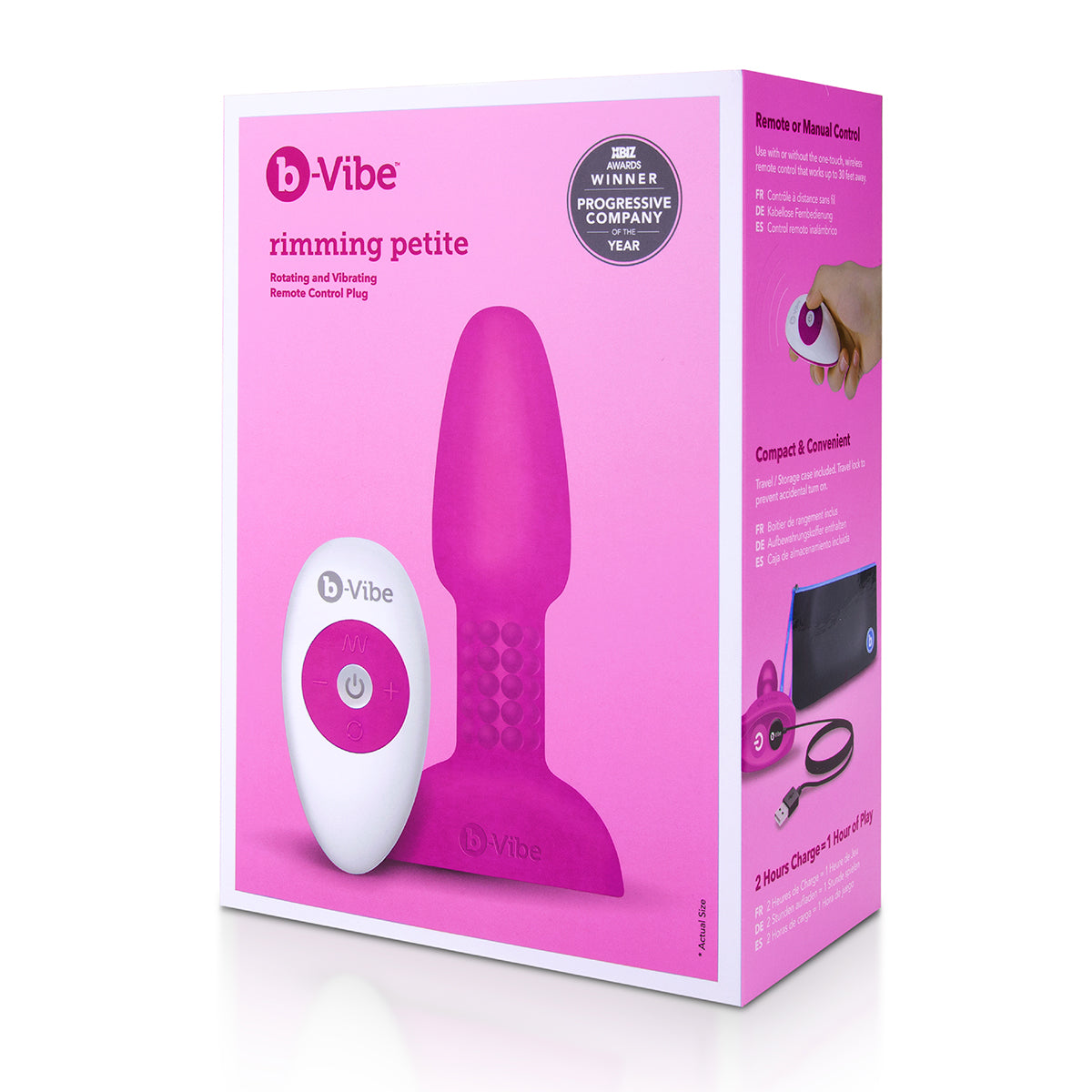 b-Vibe Petite Rimming Plug - Fuchsia